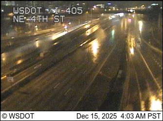 Bellevue: I-405 at MP 13.5: NE 4th St