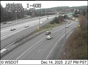 Bellevue: I-405 at MP 14.5: NE 20th St