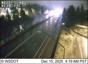 Kirkland: I-405 at MP 17.4: NE 70nd Pl