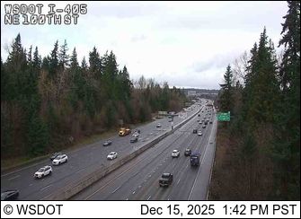 Kirkland: I-405 at MP 18.8: NE 100th St