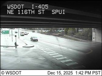 Kirkland: I-405 at MP 19.8: NE 116th St, SPUI