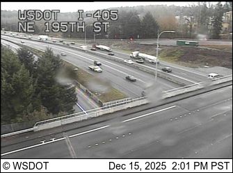 Bothell: I-405 at MP 24.5: NE 195th St