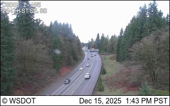 Brier: I-405 at MP 28.2: 204th St SE, SB