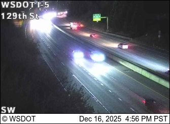 Battle Ground: I-5 at MP 6.9: 129th St