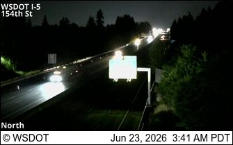 Battle Ground: I-5 at MP 8.2: 154th St