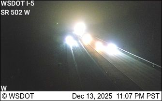 Lambert: I-5 SB at MP 11.7: SR 502 on ramp