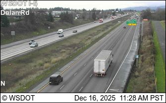 Ridgefield: I-5 at MP 13.4: Dolan Rd