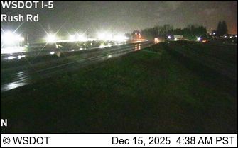 Chehalis: I-5 at MP 72.8: Rush Rd