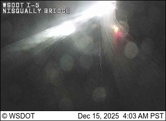 Lacey: I-5 at MP 115.2: Nisqually Bridge
