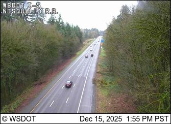 Lacey: I-5 at MP 115.7: Nisqually Rail Road