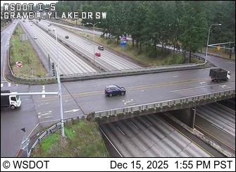 Lakewood: I-5 at MP 124.6: Gravelly Lk Dr