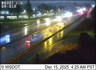 Lakewood: I-5 at MP 127.5: SB/SR 512 Interchange