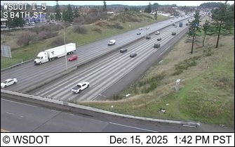 Lakewood: I-5 at MP 128.9: 84th St