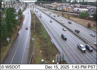Lakewood: I-5 at MP 129.6: S 72nd/74th St