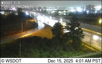 Fife: I-5 at MP 136.1: Port of Tacoma I/C