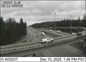 Federal Way: I-5 at MP 141.8: SR 18 Interchange, S