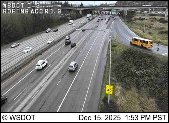 Seattle: I-5 at MP 157.8: Boeing Access Rd, S