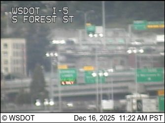 Seattle: I-5 at MP 163.4: S. Forest St