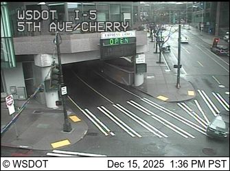 Seattle: I-5 at MP 165.4: 5th Ave/Cherry