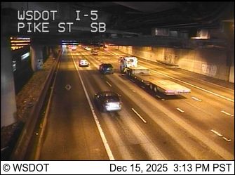 Seattle: I-5 at MP 165.9: Pike St, SB
