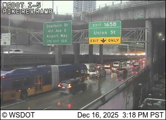 Seattle: I-5 at MP 166.1: Pike Express Lanes Ramp