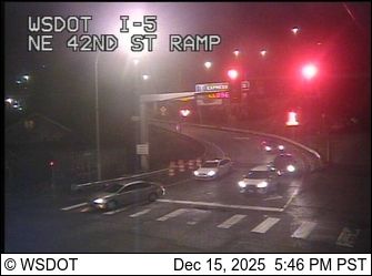 Wallingford: I-5 at MP 169.1: NE 42nd St Ramp