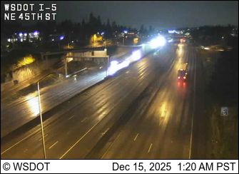 Wallingford: I-5 at MP 169.3: NE 45th St