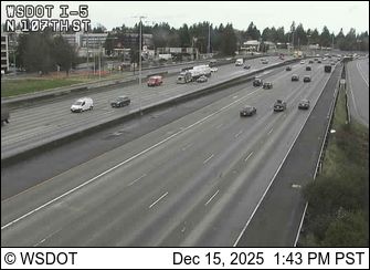 Seattle: I-5 at MP 172.6: NE 107th St