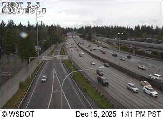 Seattle: I-5 at MP 172.7: N Northgate Way