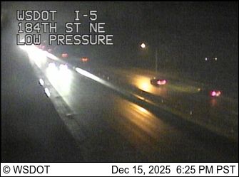 Arlington: I-5 at MP 206.9: 184th St NE