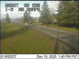 Mount Vernon › South: I-5 at MP 227.7: College Way NB Ramps (SR 538)