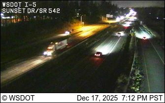 Bellingham: I-5 at MP 254.9: Sunset Dr