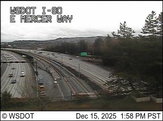 Mercer Island: I-90 at MP 8.3: E Mercer Way