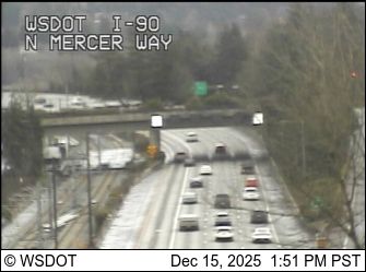Mercer Island: I-90 at MP 8: N Mercer Wy
