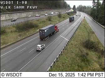 Bellevue: I-90 at MP 13.5: W Lk Sammamish Pkwy