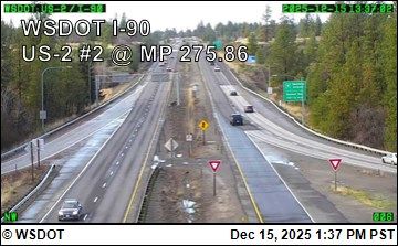 Spokane: I-90 at MP 277.5: US 2 Interchange