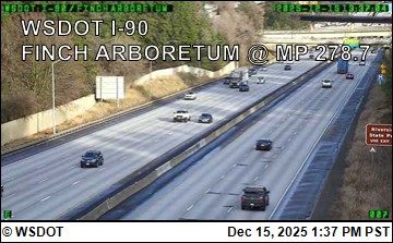 Spokane: I-90 at MP 278.9: Finch Arboretum