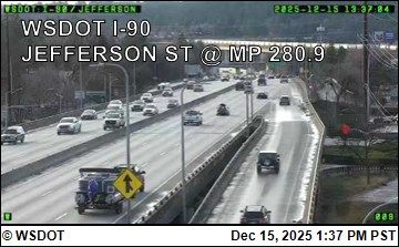 Spokane: I-90 at MP 280.9: Jefferson