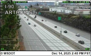Spokane: I-90 at MP 282: Arthur St