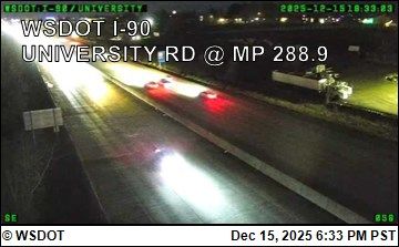 Spokane Valley: I-90 at MP 288.8: University