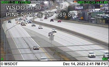 Spokane Valley: I-90 at MP 290.1: Pines Rd