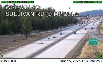Spokane Valley: I-90 at MP 291.9: Sullivan