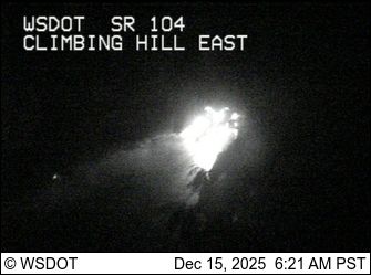 Port Ludlow › West: SR 104 at MP 13.1: Climbing Hill Looking West