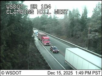 Port Ludlow › East: SR 104 at MP 13.1: Climbing Hill Looking East