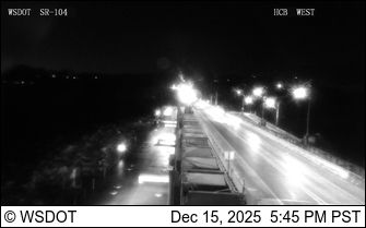 Poulsbo › West: SR 104 at MP 14.7: Hood Canal Bridge Looking West