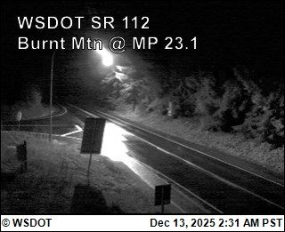 Clallam › West: SR 112 at MP 23.1: Burnt Mt