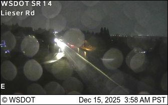 Vancouver: SR 14 at MP 4.3: Lieser Rd