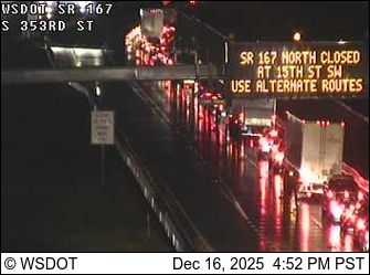 Algona: SR 167 at MP 13.1: S 353rd St