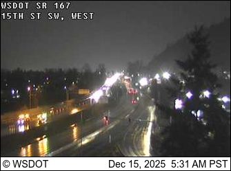 Algona: SR 167 at MP 13.8: 15th St SW, West