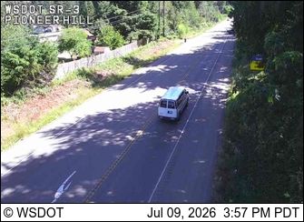 Poulsbo: SR 3 at MP 54.7: Pioneer Hill Rd